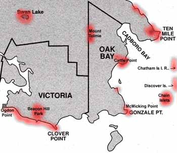 Map - Victoria and Oak Bay